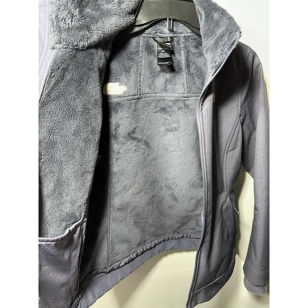 The North Face Fleece Full Zip Jacket Gray Women's Size S - Picture 3 of 4